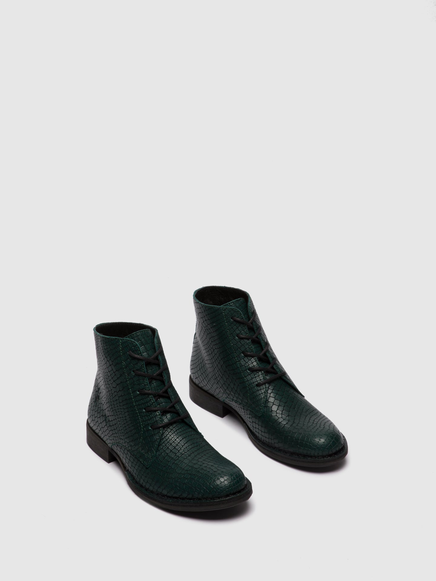 Fly London Botins com Atacadores ROOT045FLY CROCO GREEN FOREST